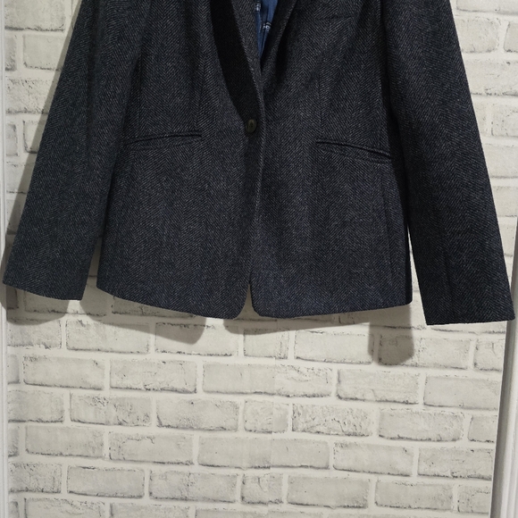 EUC Boden Moon Tweed Blazer Grey size 10 - Picture 6 of 9